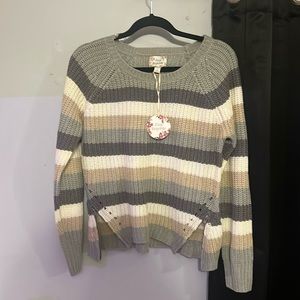 Pink republic never worn stripped crewneck